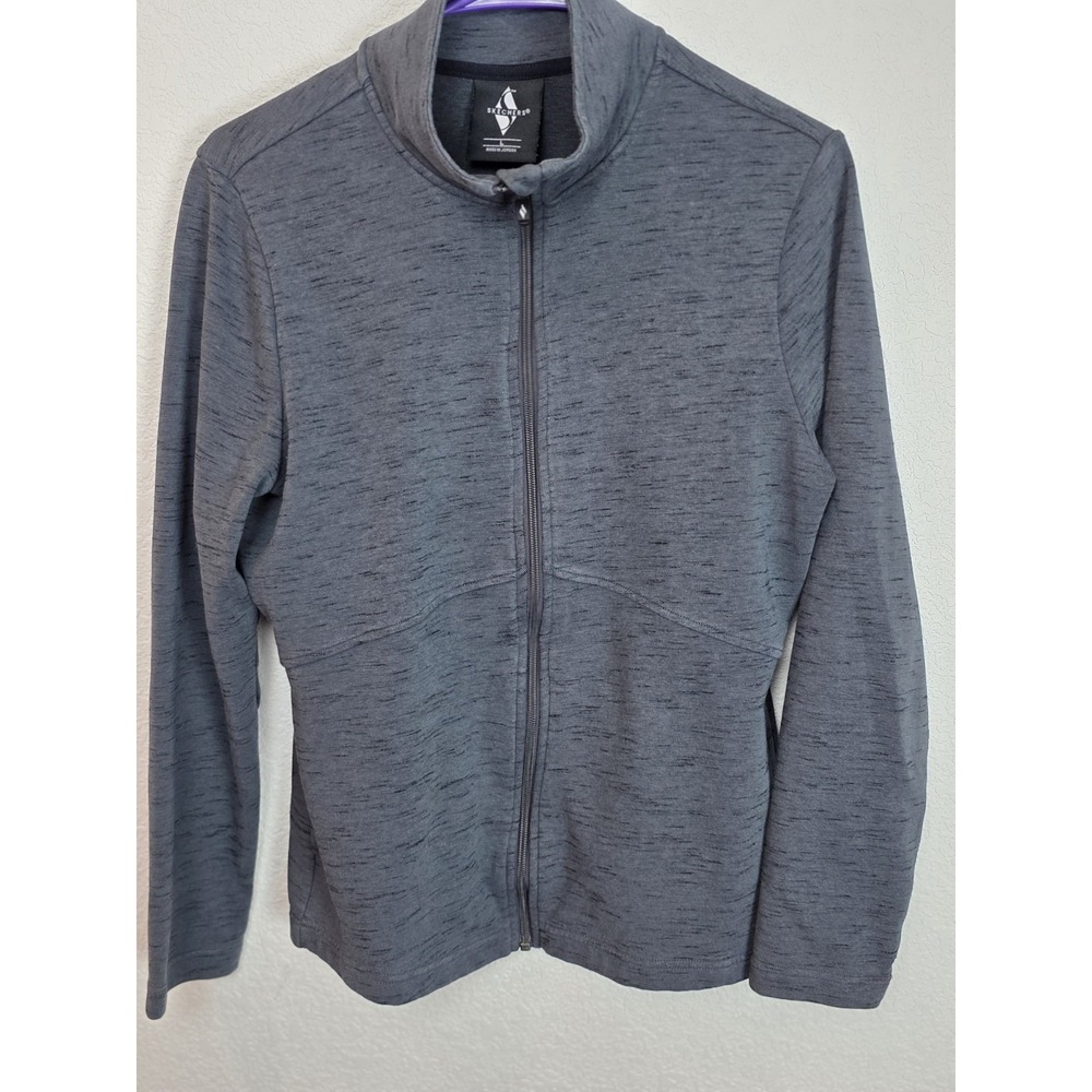 Sketchers Women's Long‎ Sleeve Full Zip Activewear Top Gray Size Large